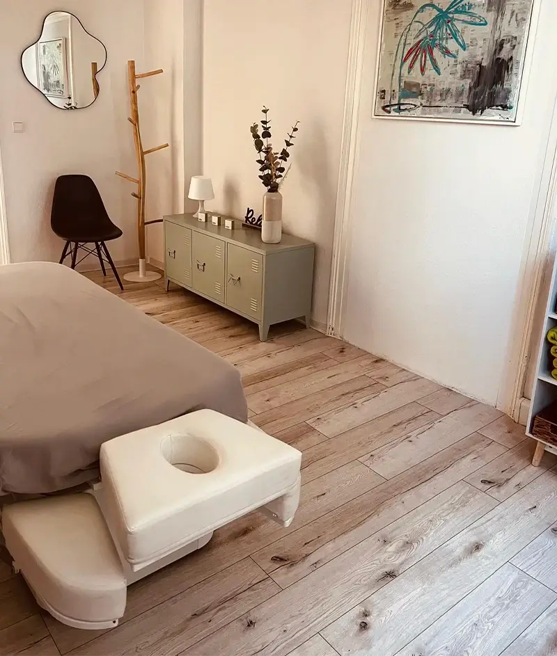 Behandlungszimmer in der Praxis für Physiotherapie, Ergotherapie und Osteopathie in Bad Kreuznach
